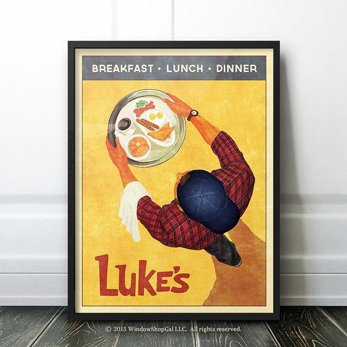 Luke's Diner Retro Kitchen Coffee Art Print