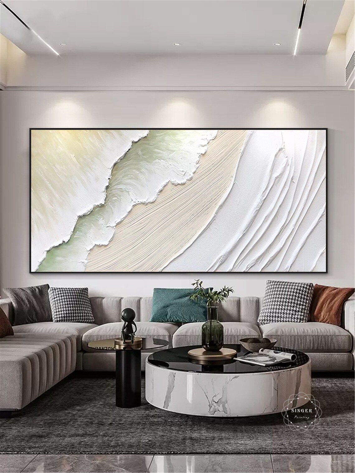 3D Texture Original Painting, Abstract Wall Art - Image 5