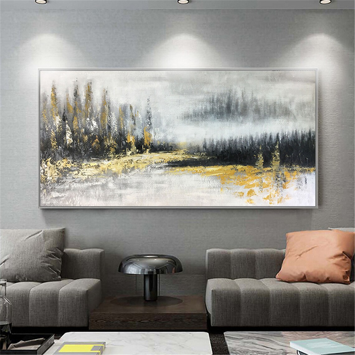 Original Texture Abstract Painting, Living Room Art Print - Image 3