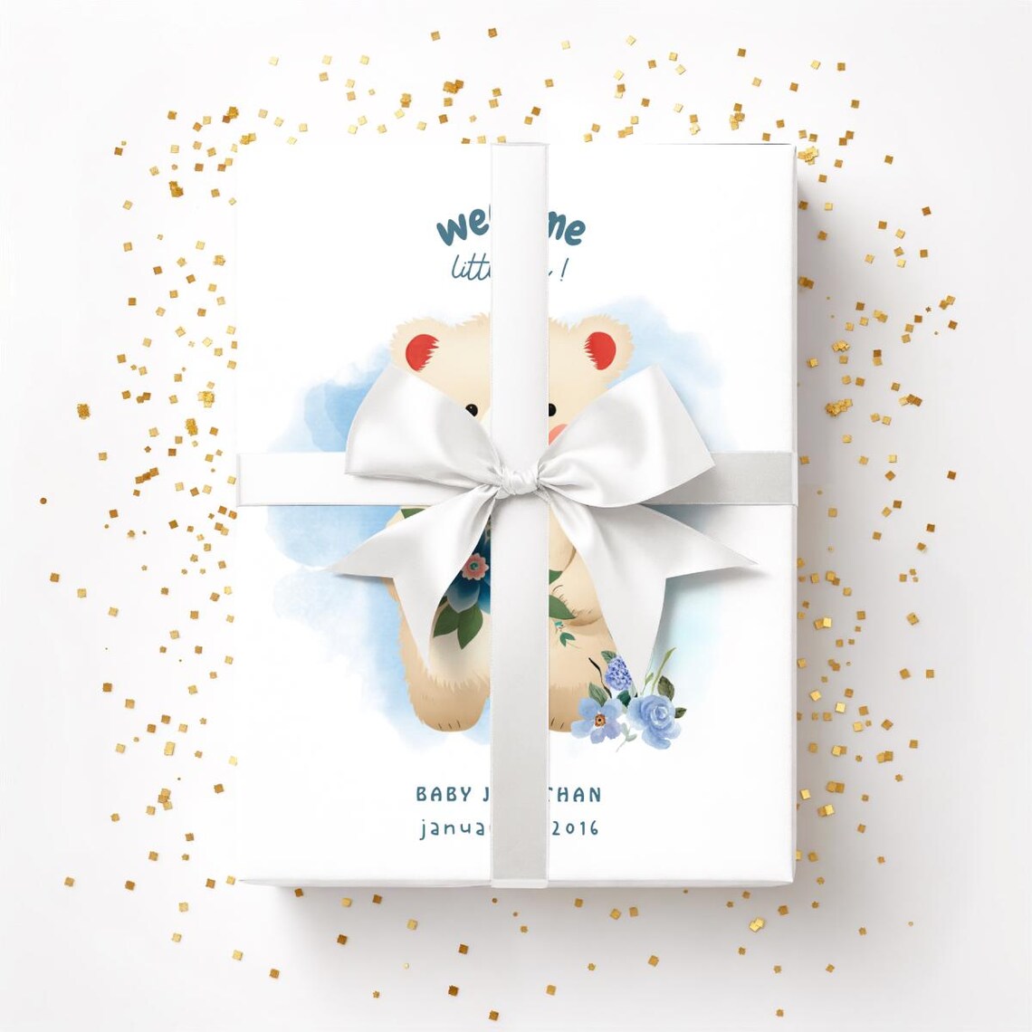 Welcome Newborn Baby Personalised Date Birth Keepsake - Image 2