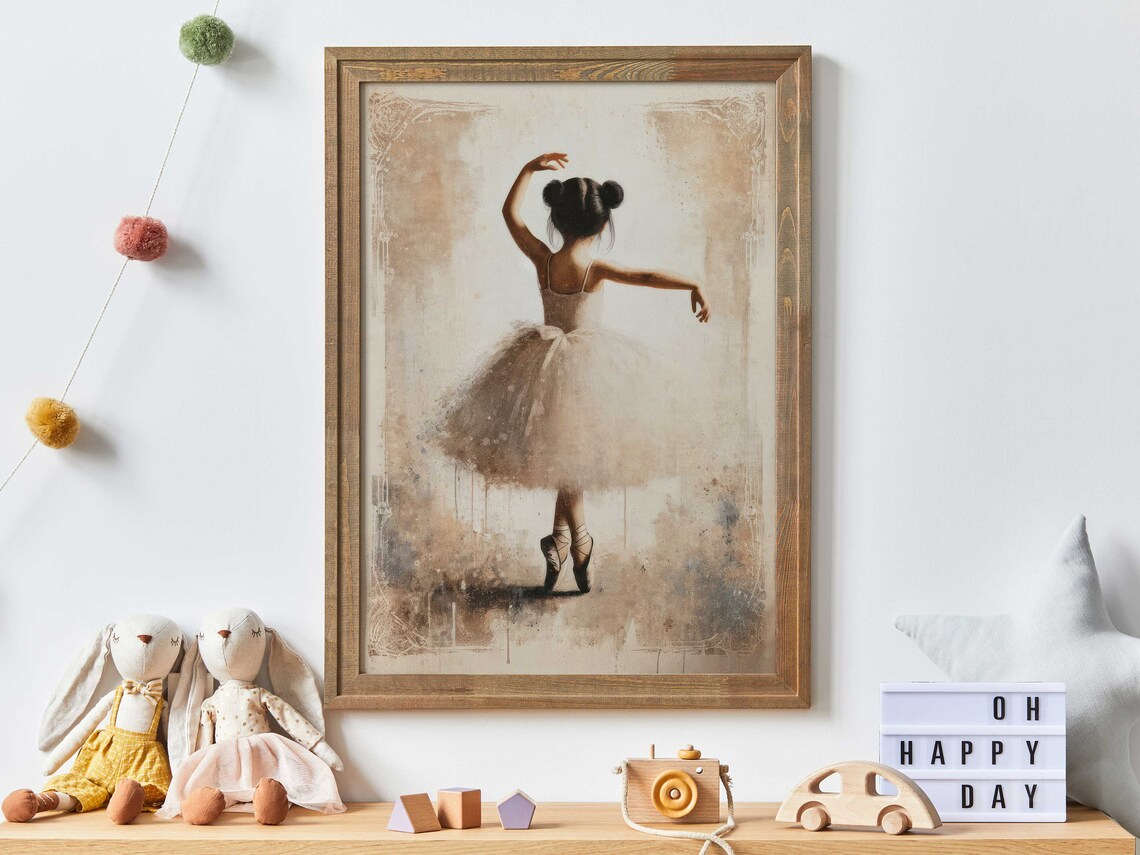 Ballet Nursery Art, Ballerina Girl Wall Art - Image 3