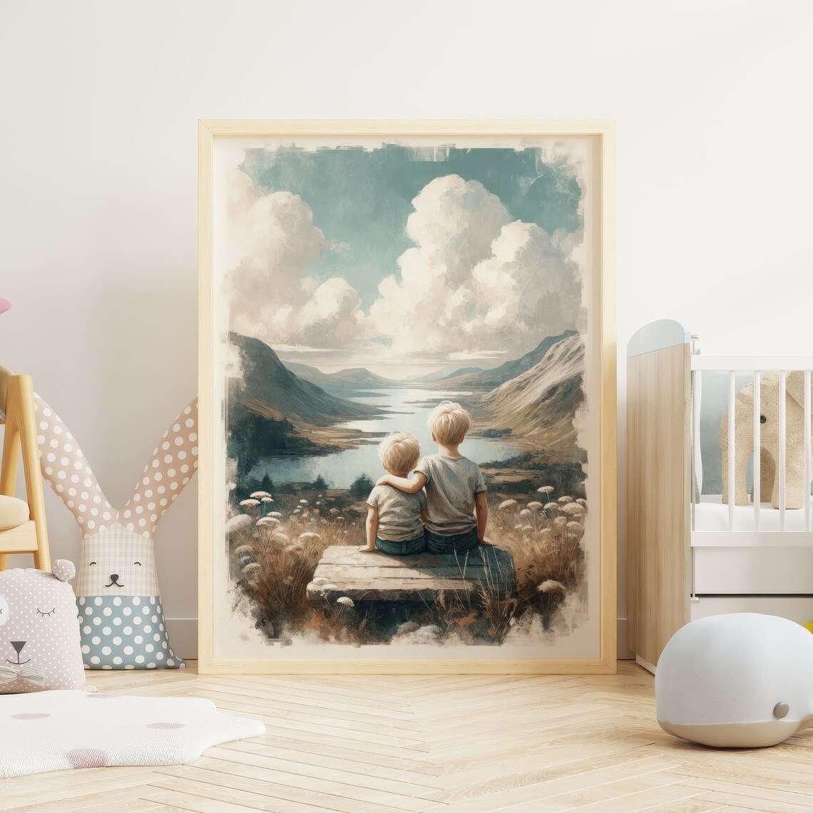 Brothers Room Adventure Print, Boys Lake Wall Art - Image 2