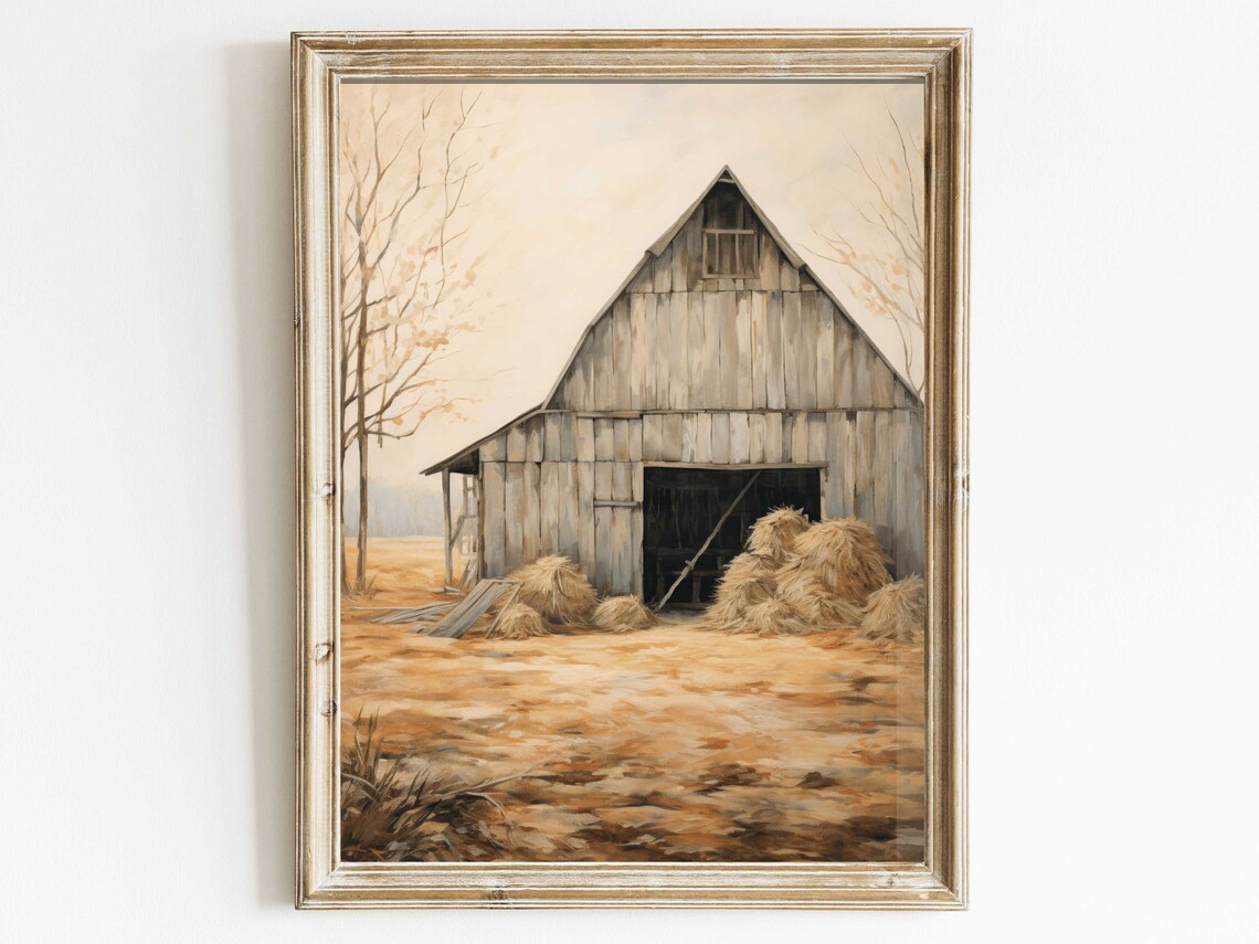 Barn Wall Decor Rustic Farmhouse Art Print
