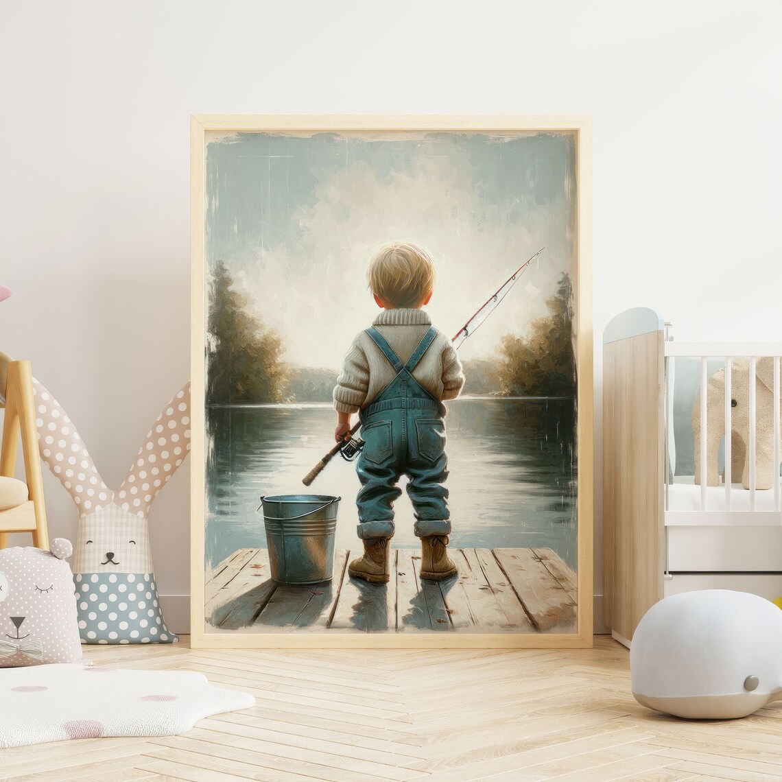 Fishing Nursery Art Print for Boys Room Decor - Image 2