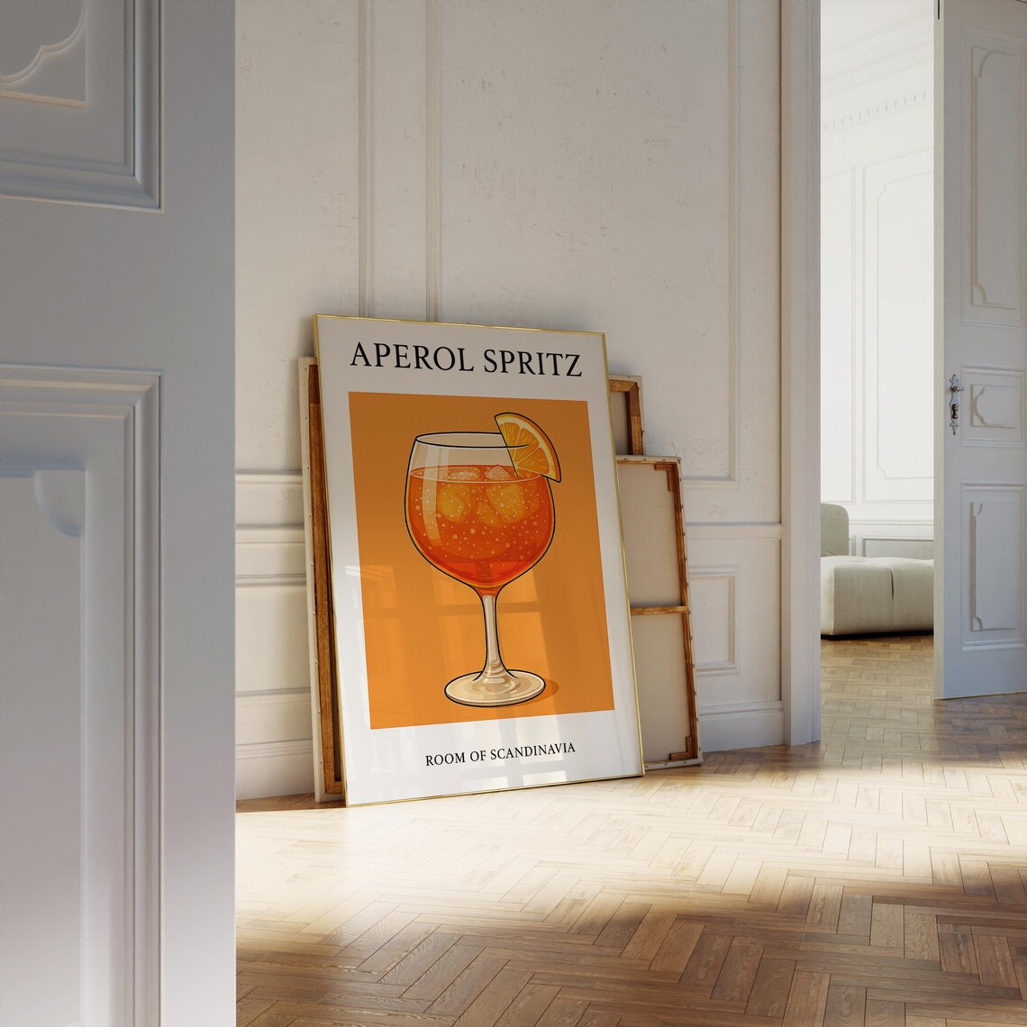 Aperol Spritz Art Print, Minimalist Retro Poster - Image 4