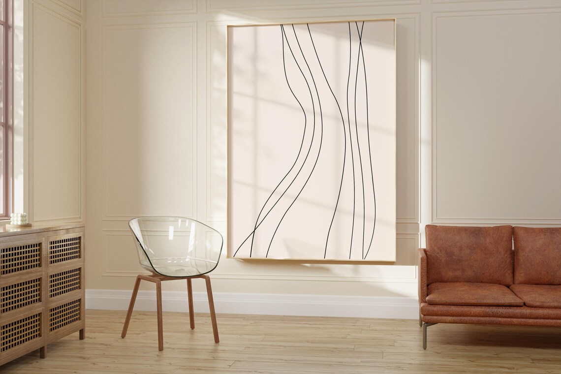 Line Art, Scandinavian Minimalist Poster - Image 2