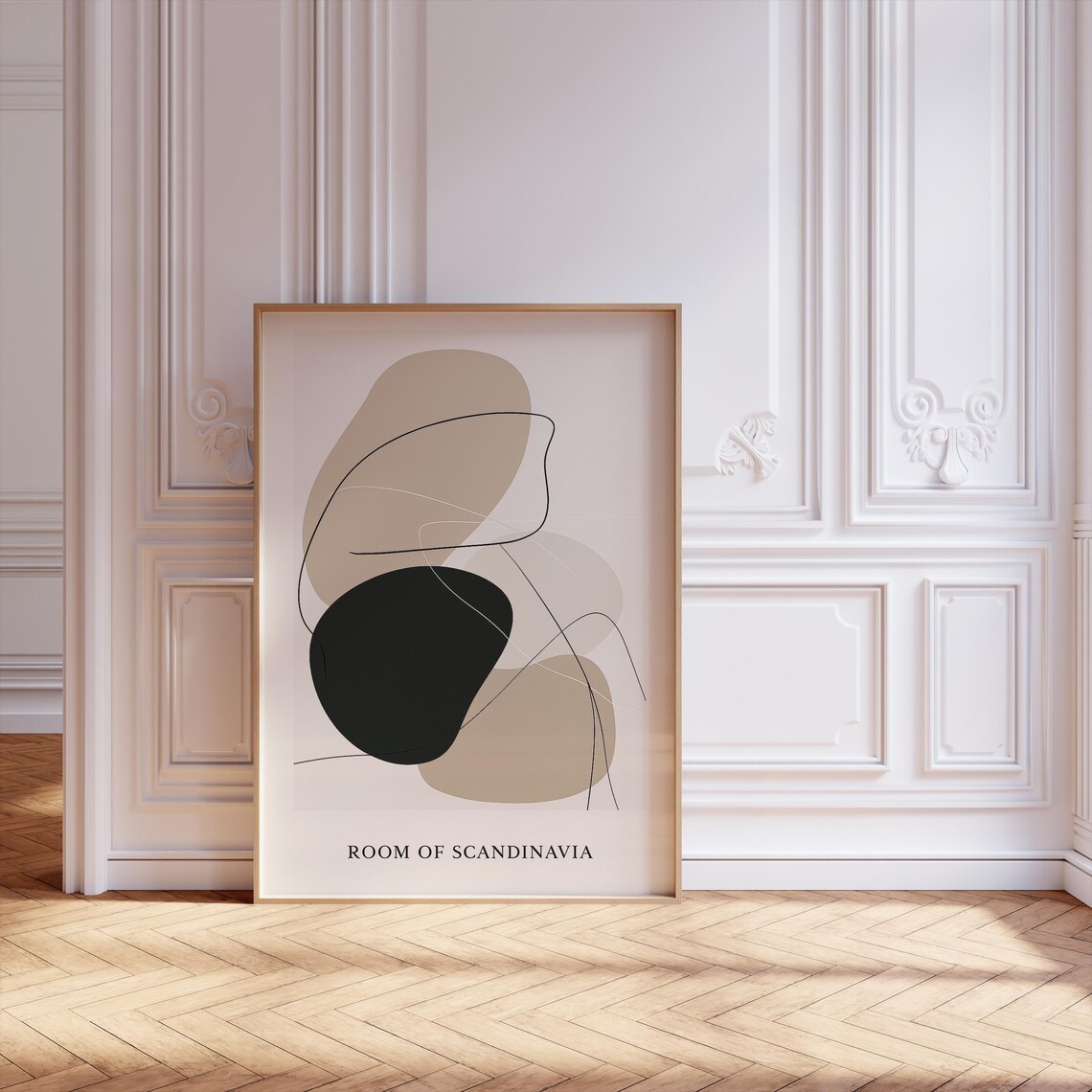 Minimalist Botanical Line Art, Scandinavian Design