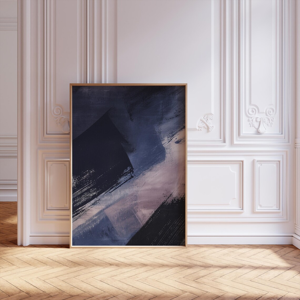 Scandinavian Abstract Art Print, Minimalist Nordic Poster
