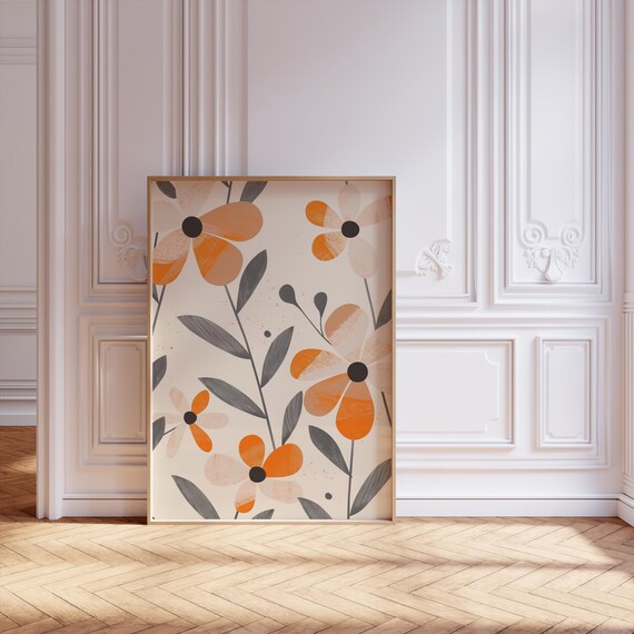Botanical Minimalist Flower Art Print