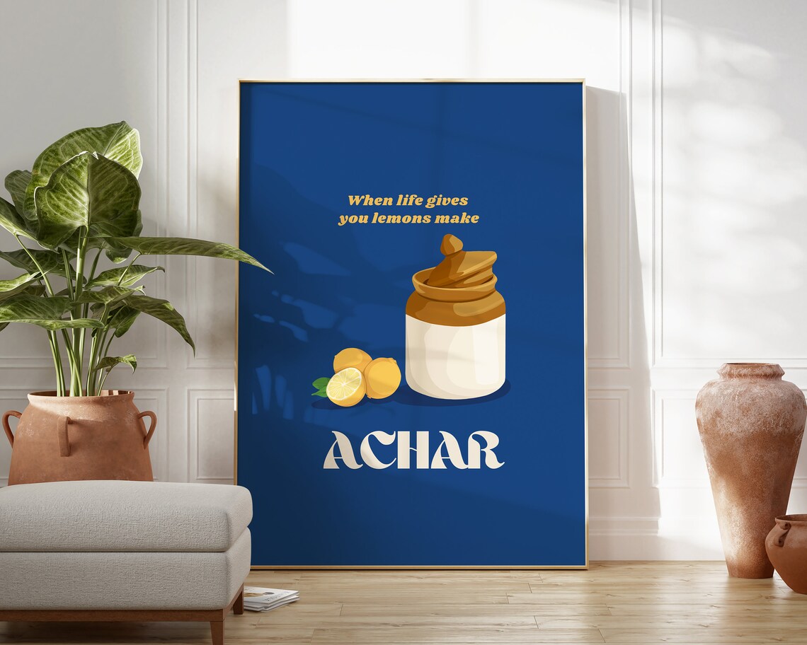 When Life Gives You Lemons Make Achar Art Print - Image 2