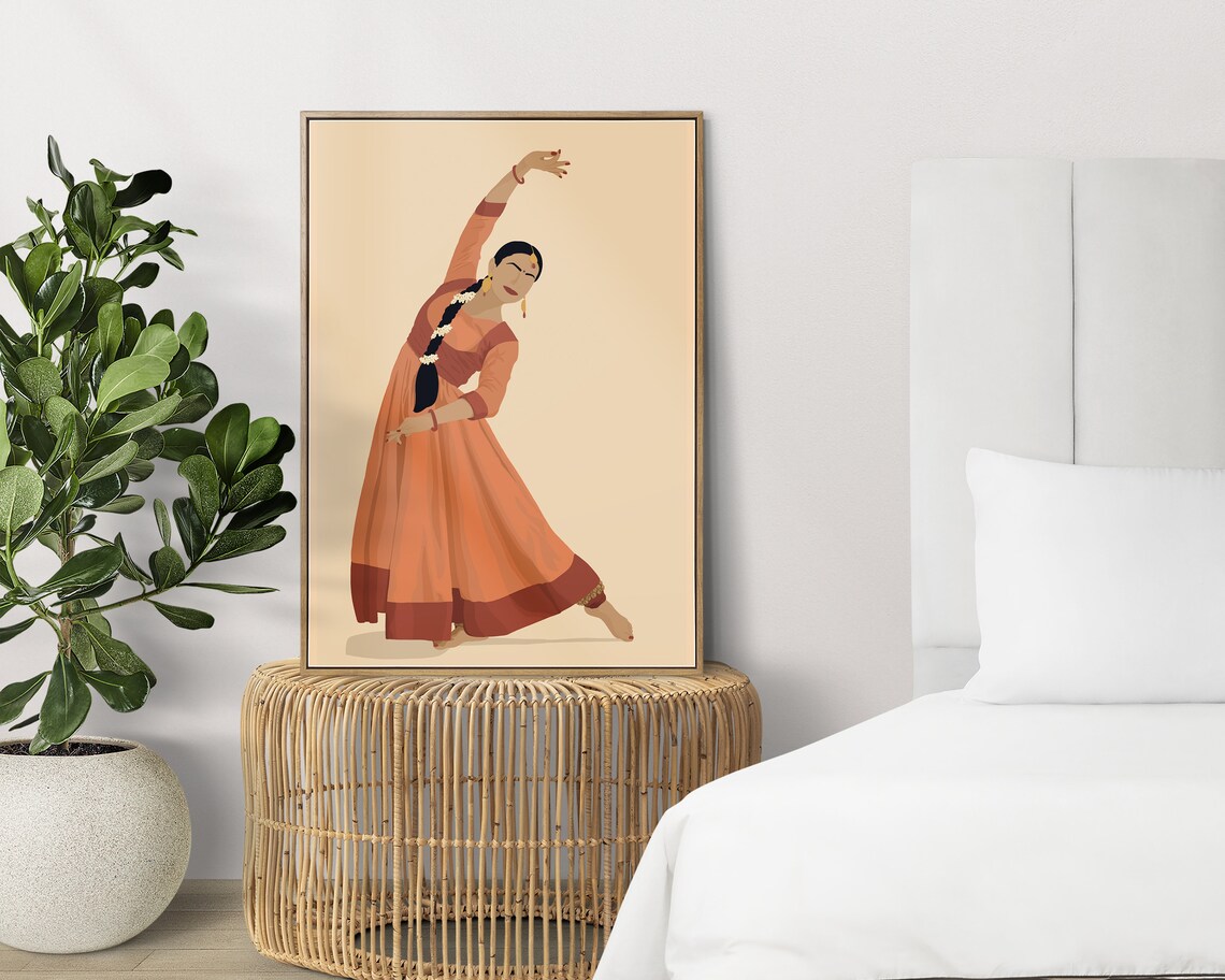 Kathak Dancer Print, South Asian Art - Image 4