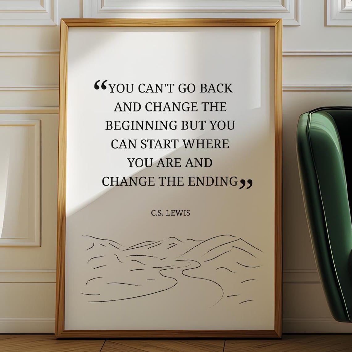 Start Where You Arewall Art Cs Lewis Wall Decor Book Page Inspirational Quote - Image 6