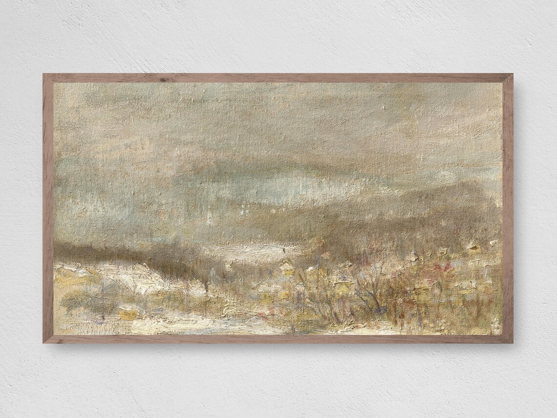Abstract Floral Art Print for Frame TV Decor