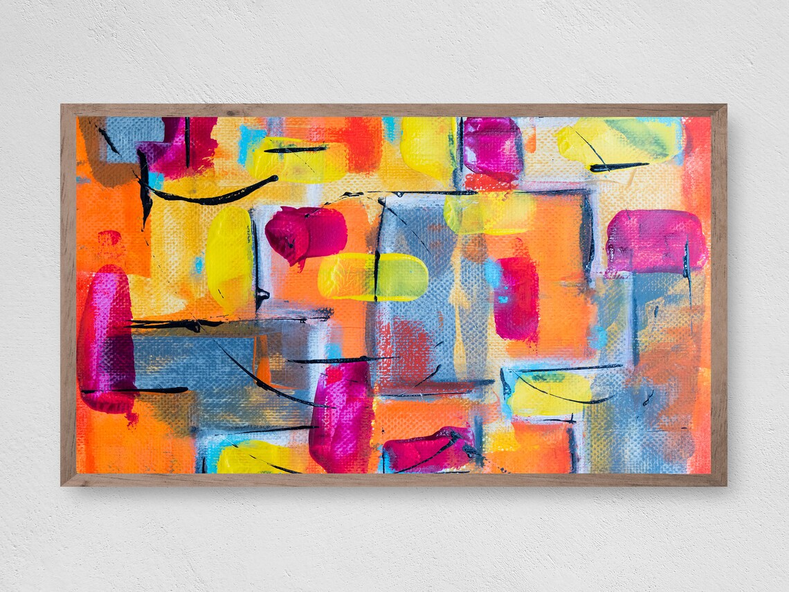 Instant Modern Color Art, Abstract Wall Art Print