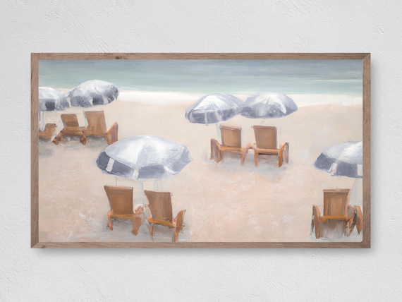 Abstract Beach Day Art for Frame TV
