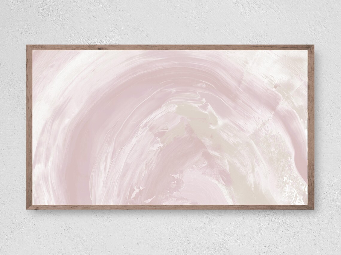 Abstract Pink Swirls Art Print, Modern Home Decor