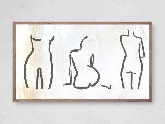 Womanly Figures Abstract Art for Frame TV
