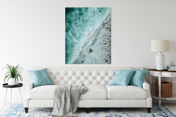 Ocean Wave Poster, Tropical Beach Decor