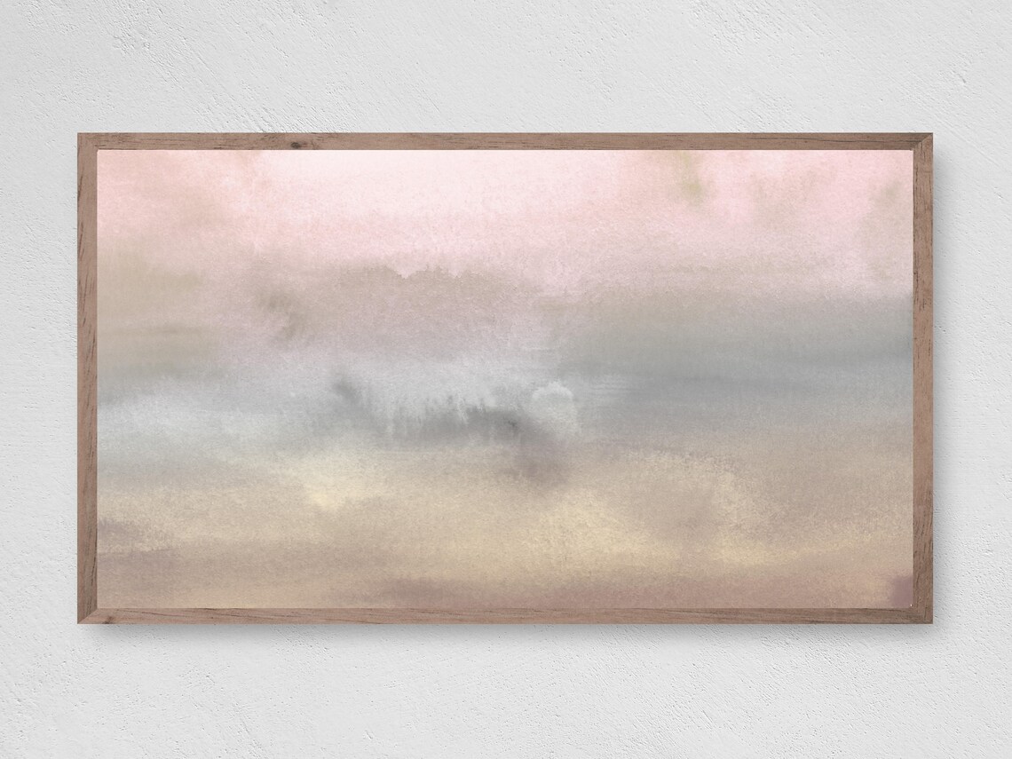Moody Skies Watercolor Abstract Art Print