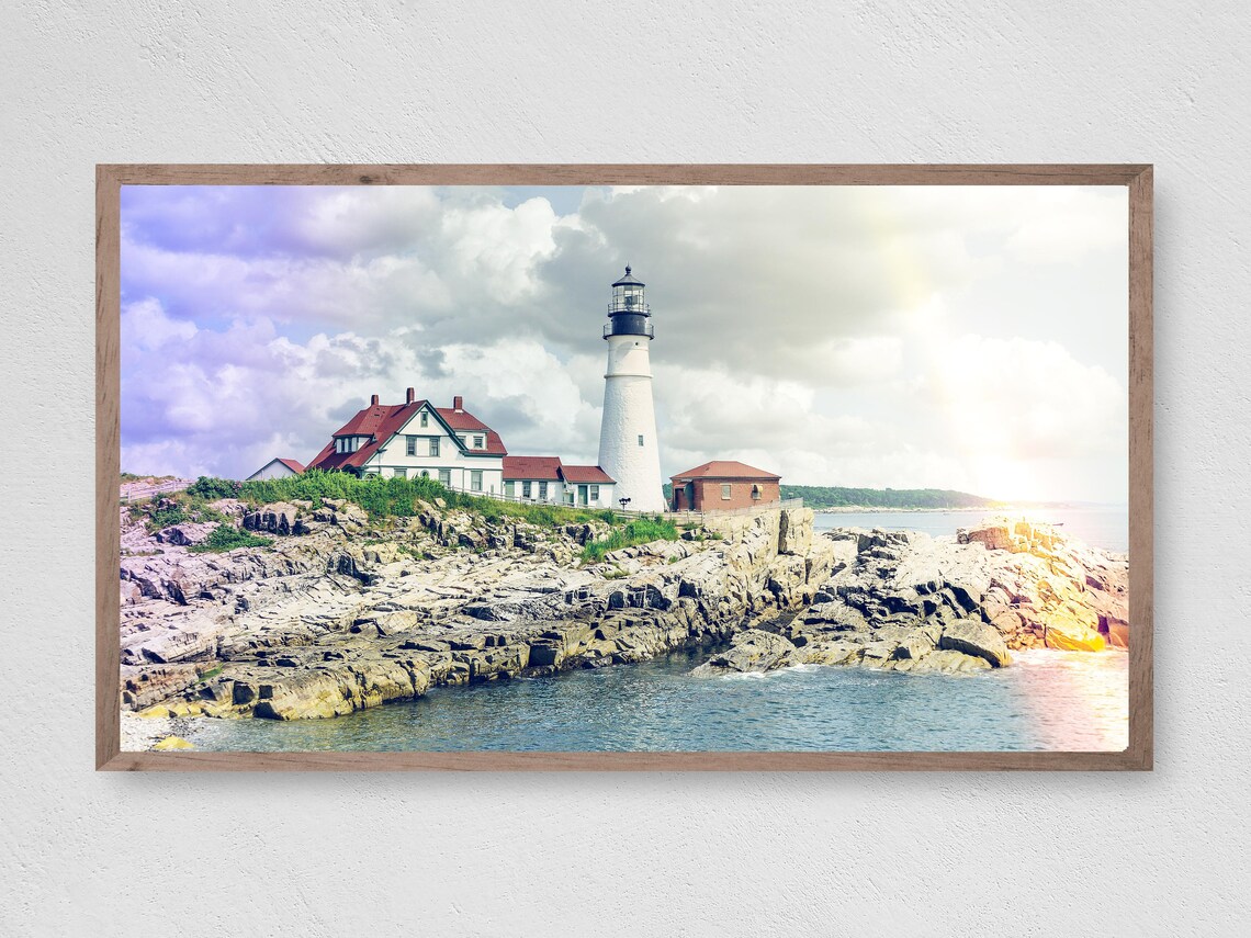Lighthouse Beauty Coastal Art Print, Nautical Decor