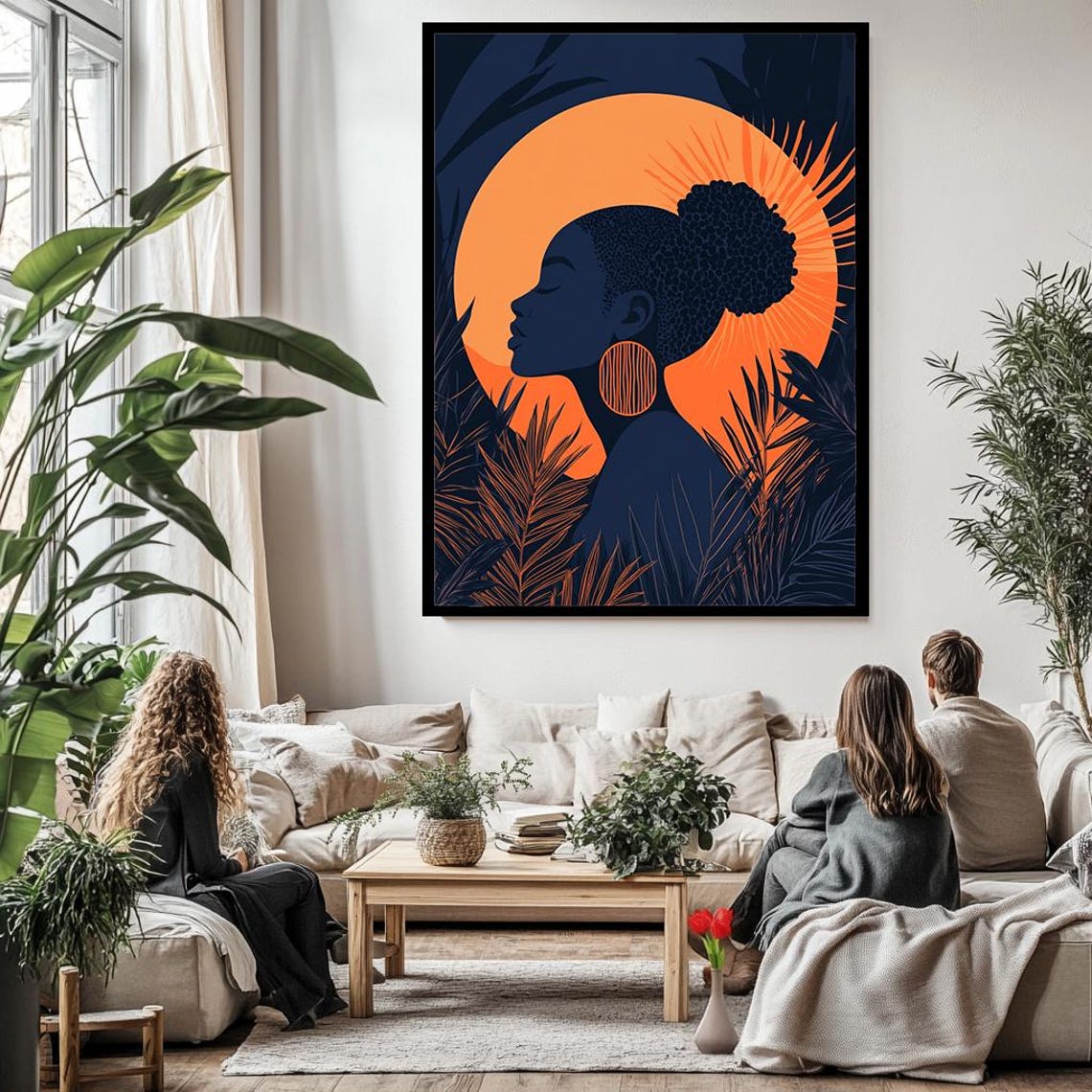 Women Silhouette Wall Art Women Silhouette Decor Women Silhouette Pictures Wall Decor Women Wall Art Women Wall Decor Women Print - Image 3