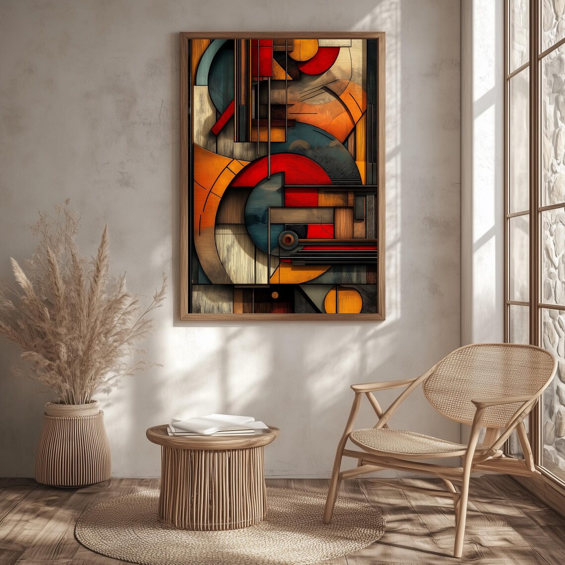 Geometric Abstract Art, Modern Wall Decor - Image 5