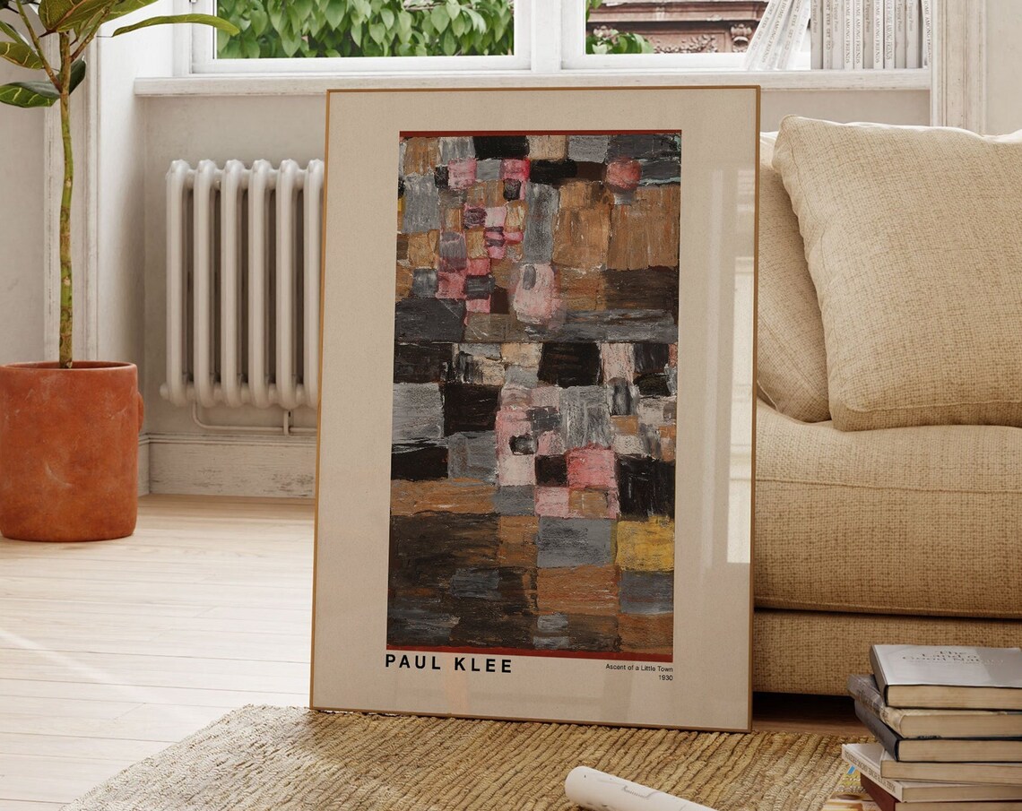 Paul Klee Accent Of A Little Town 1930 Abstract Block Poster