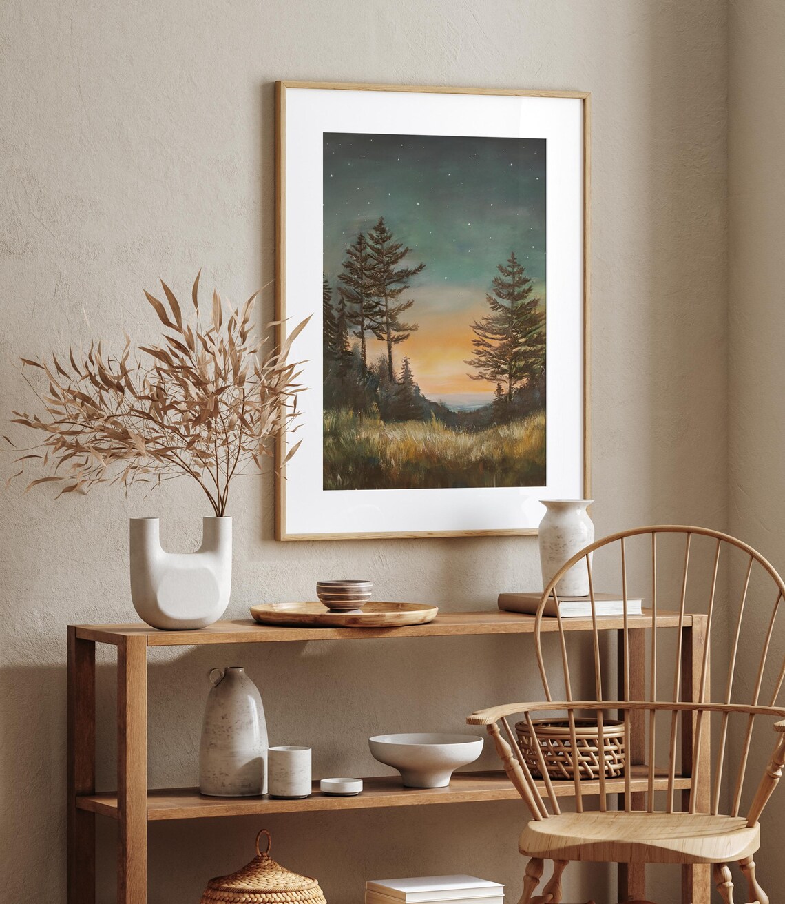 Starry Night Sky, Pacific Northwest Art Print - Image 3