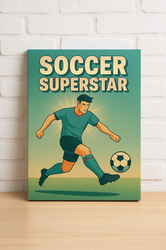 Soccer Superstar Poster Art