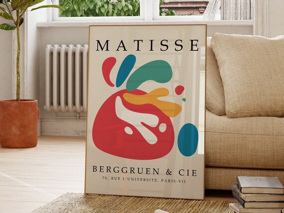 Henri Matisse Berggruen Cie Colorful Abstract Exhibition Art Poster