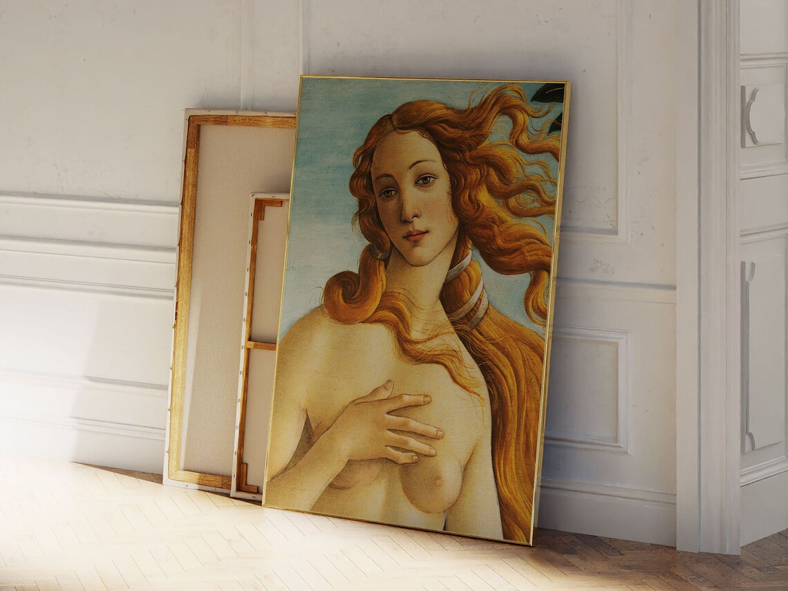 Botticelli Birth of Venus Goddess Detail Classic Art Wall Print - Image 2