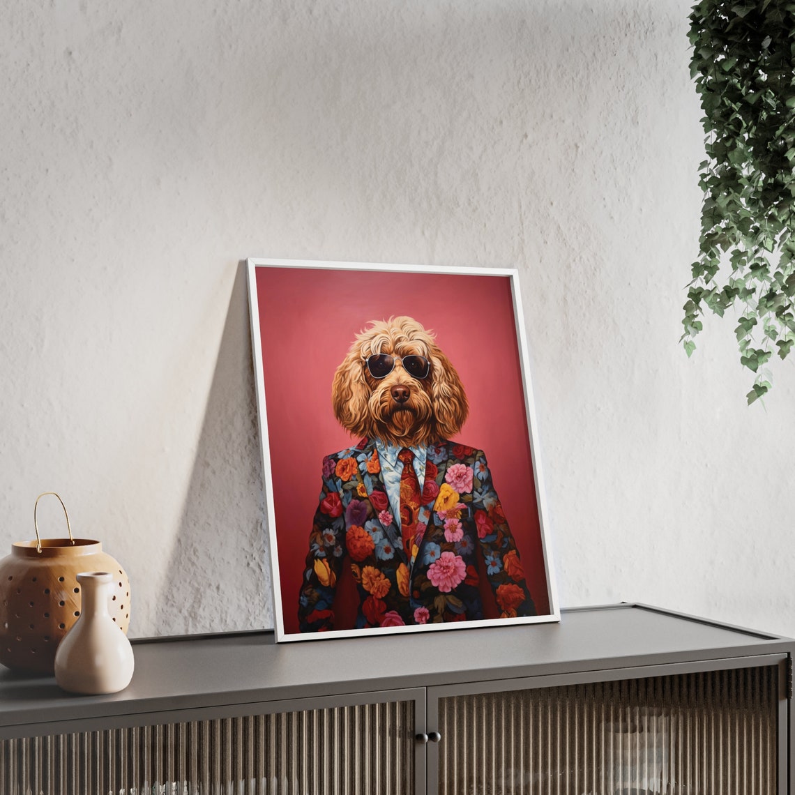 Goldendoodle Dog Art Fashion Print Dog Portrait Fashion Art Animal Art Animal Painting Art Prints - Image 2