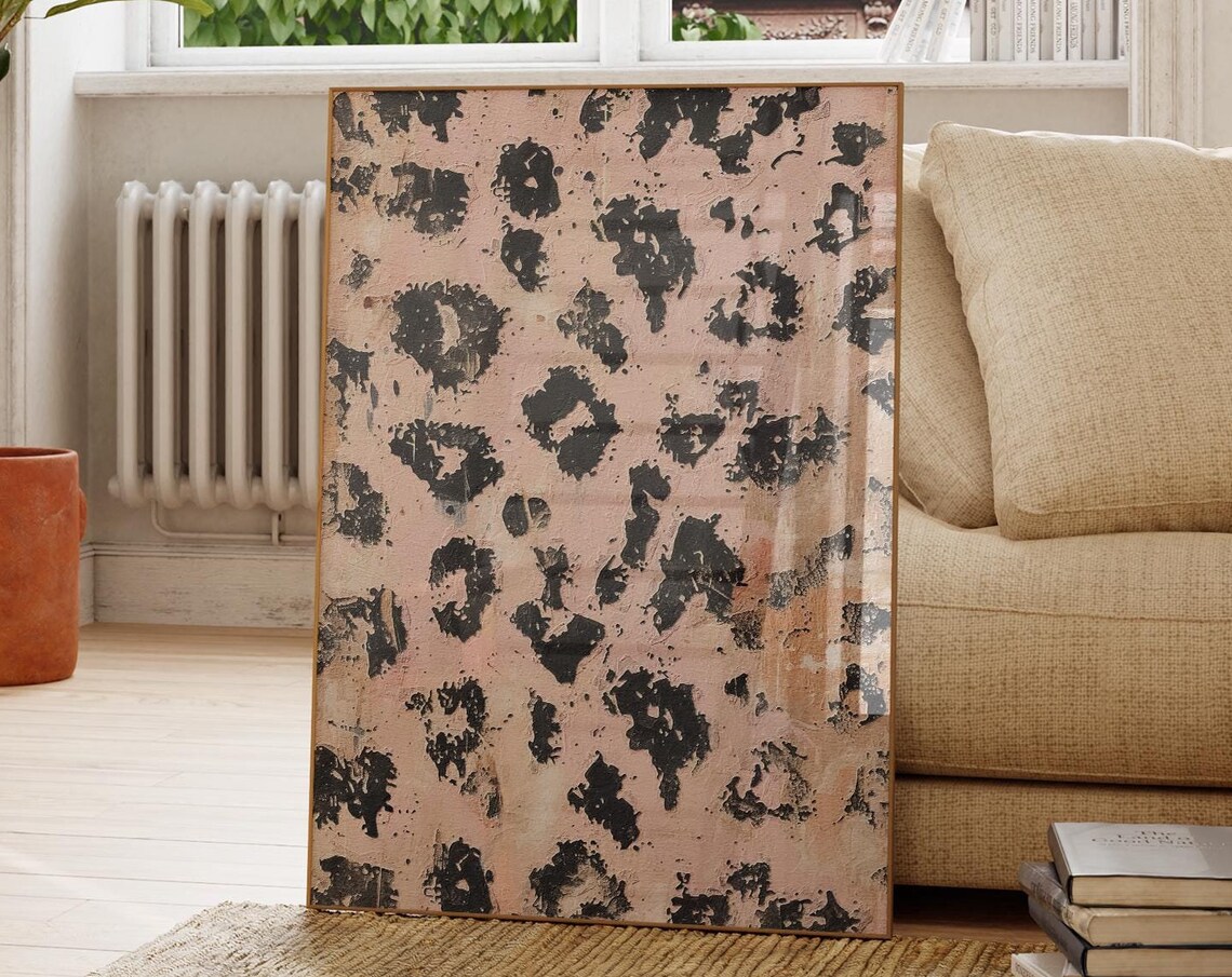 Leopard Pattern Cheetah Textured Wall Art