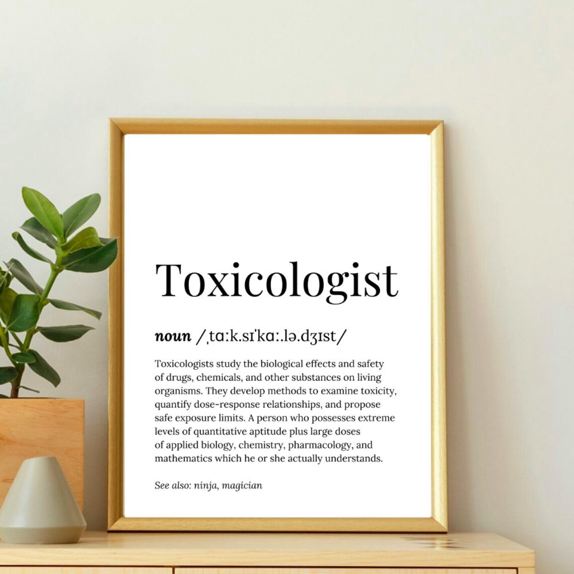 Toxicologist Gift Toxicology Gifts Print Poster Card Wall Art Quotes For Graduation Grad Student Funny Quote Birthday Themed Decor Quotes - Image 2