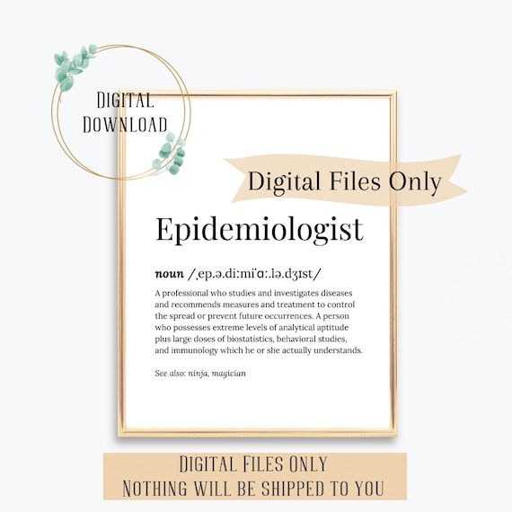 Epidemiologist Gift Epidemiology Art Gifts Graduation Card For Public Health Science Design Poster Funny Quotes Decor Wall Student Birthday