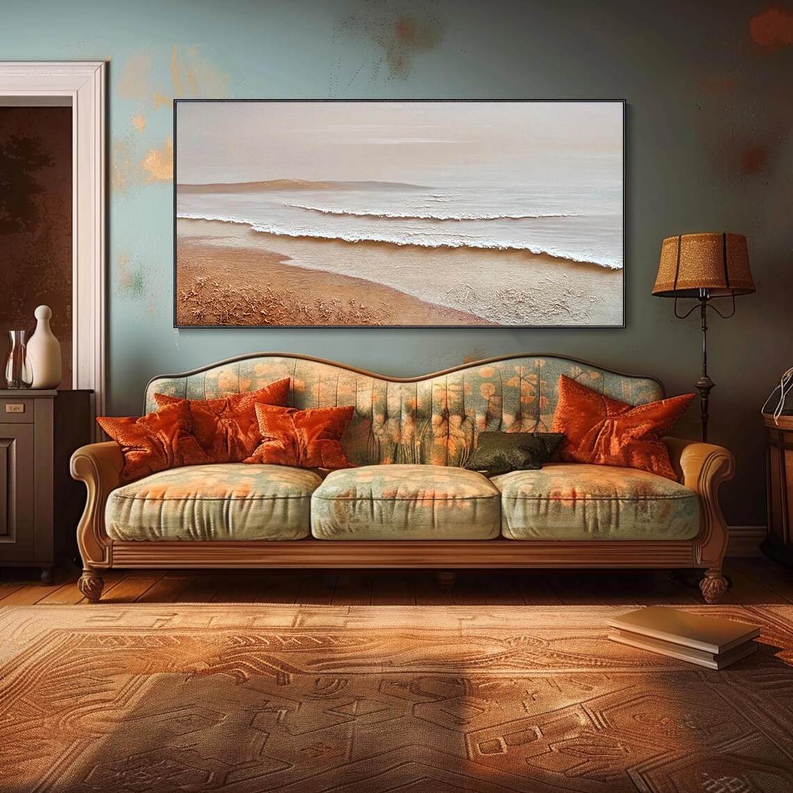 Abstract Wave, Modern Neutral Texture Art Print - Image 5