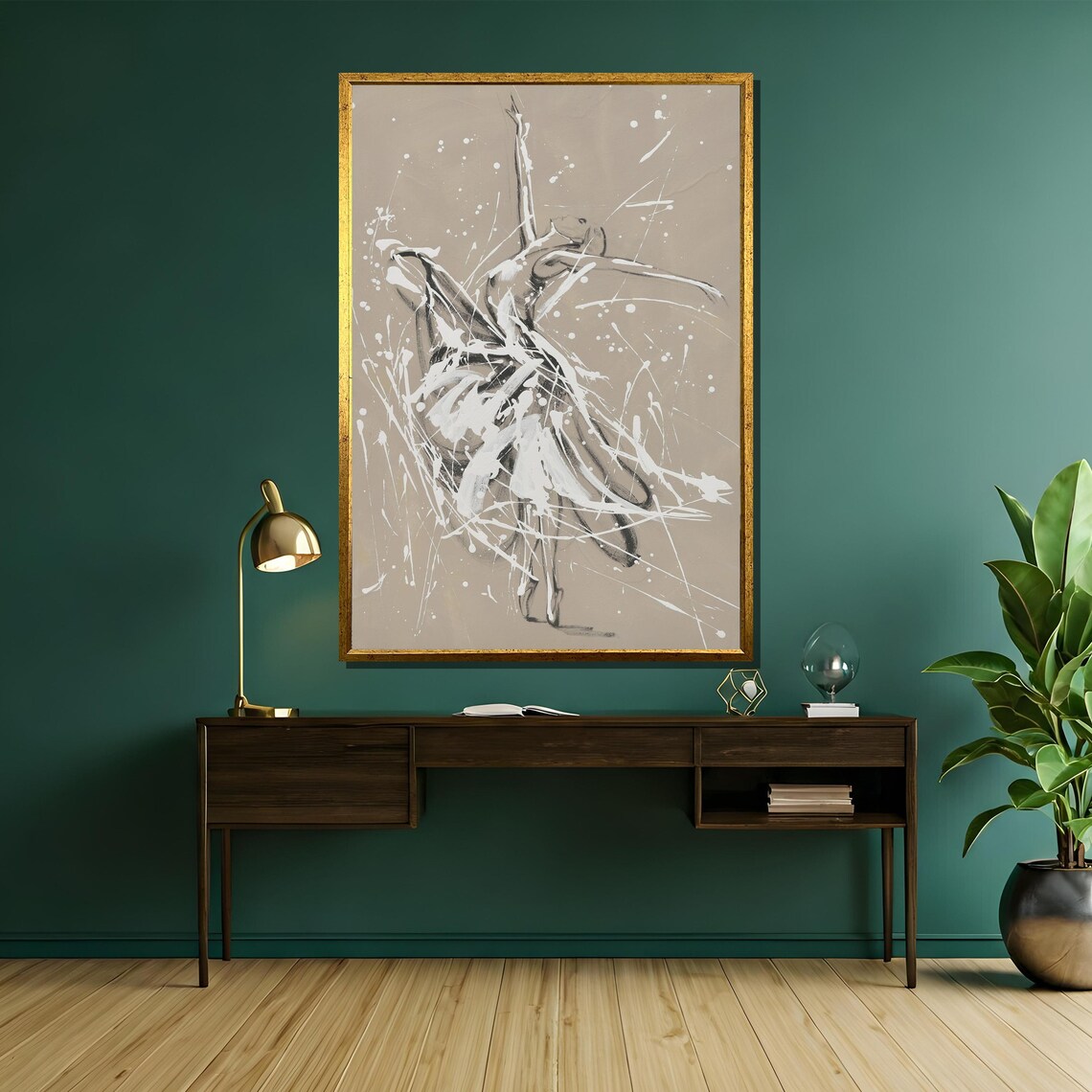Abstract Ballerina, Modern Dance Wall Art Print - Image 5