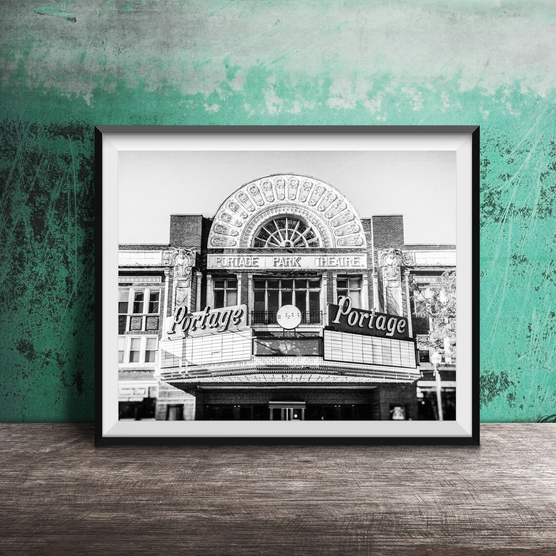 Portage Park Theatre Chicago Historic Cinema Marquee Sign Poster - Image 2