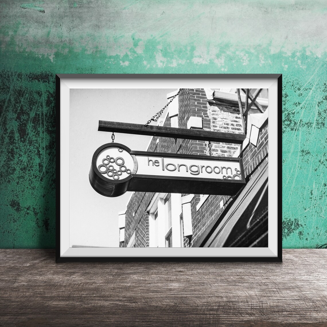 The Long Room Bar Hanging Blade Sign Lakeview Chicago Poster - Image 2