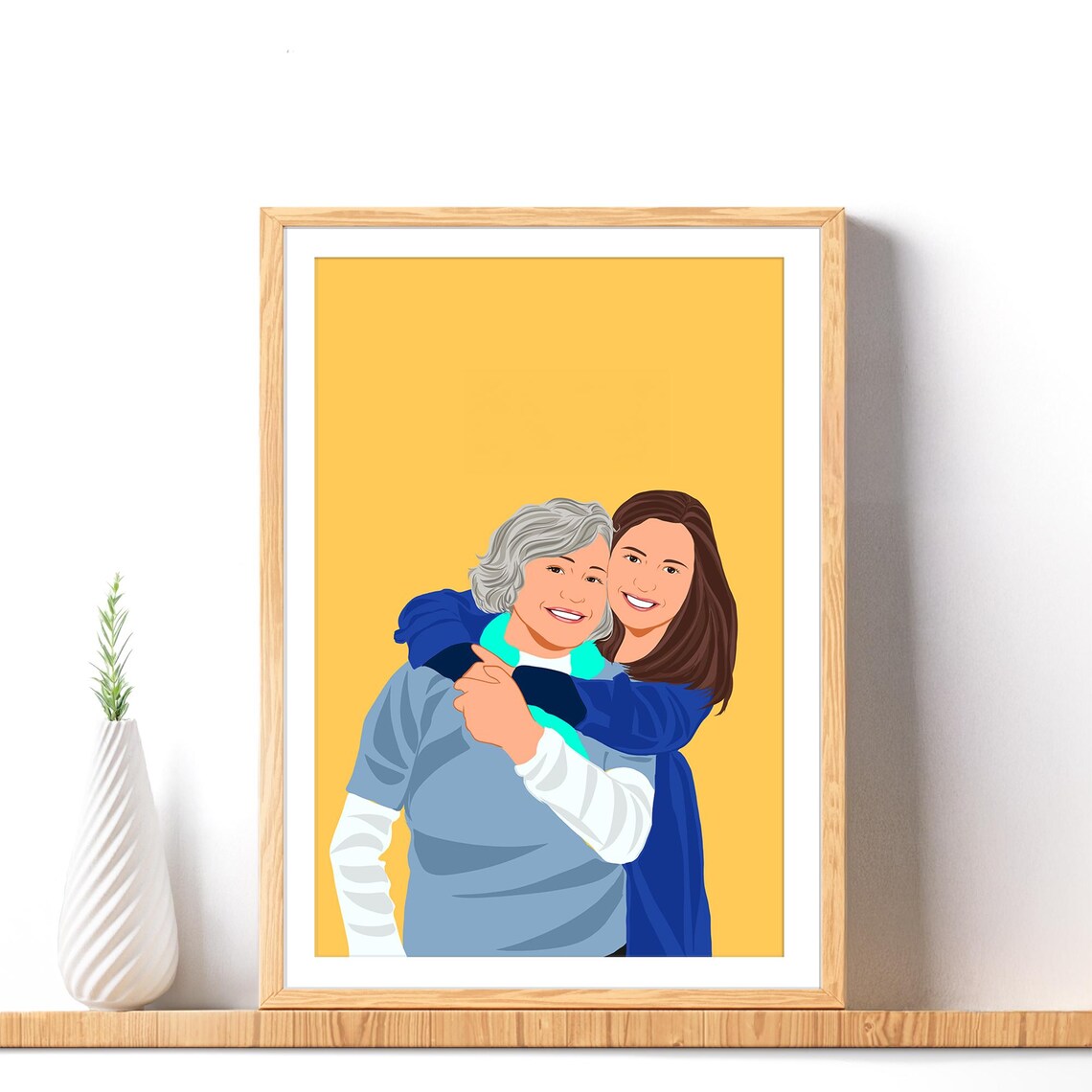 Custom Faceless Family Portrait, Personalized Gift - Image 3