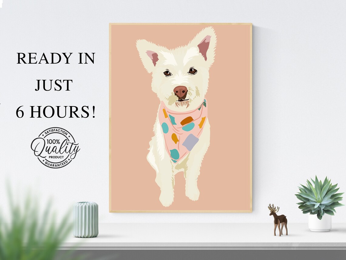 Custom Faceless Portrait With Pet, Family Portrait - Image 2