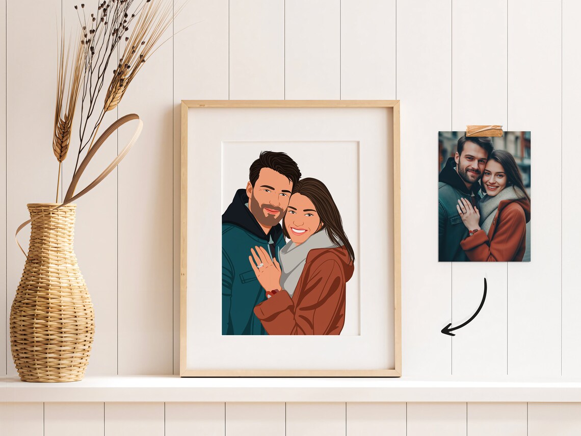 Personalized Faceless Family Portrait Art Print - Image 3