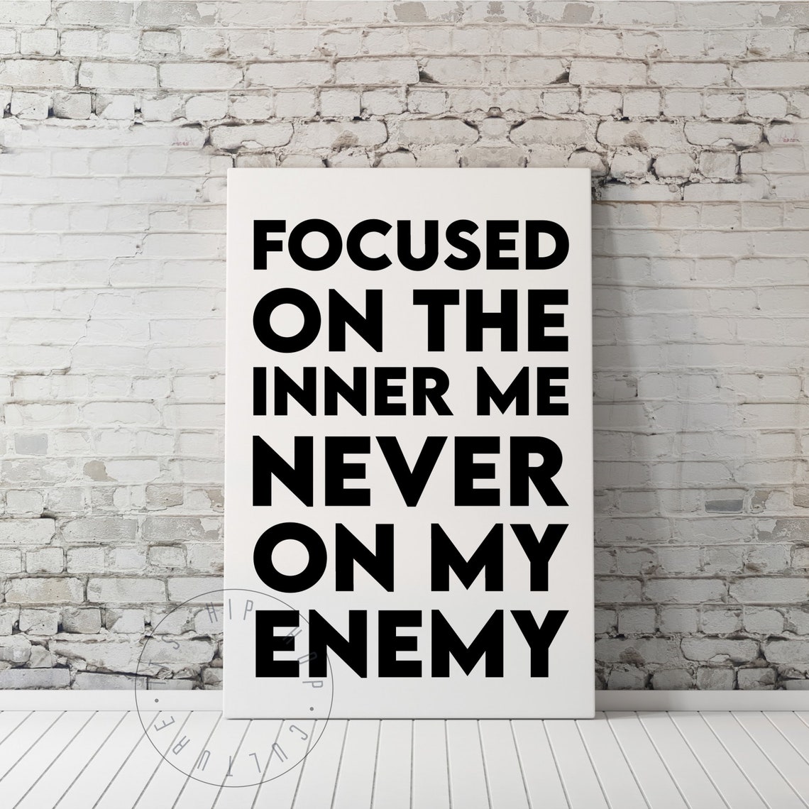 Focused On The Inner Me Never On My Enemy J Cole Lyric Poster