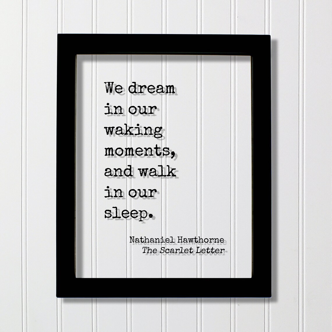 The Scarlet Letter Floating Quote Art Print