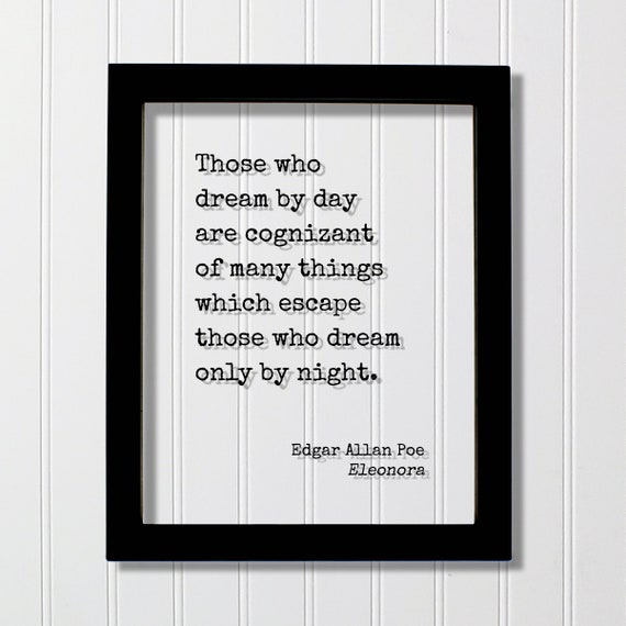 Edgar Allan Poe Quote Art Print, Dreamer
