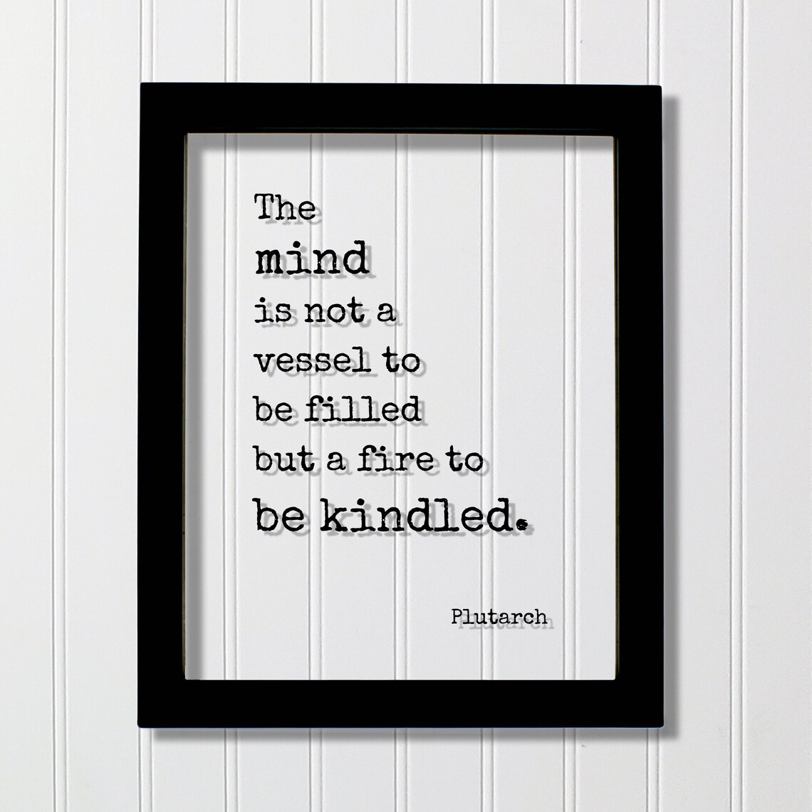 Plutarch Quote Art Print, Self Improvement Saying