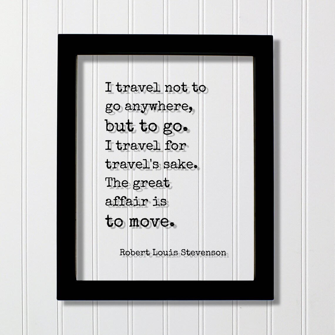 Robert Louis Stevenson Travel Quote Minimalist Typography Poster