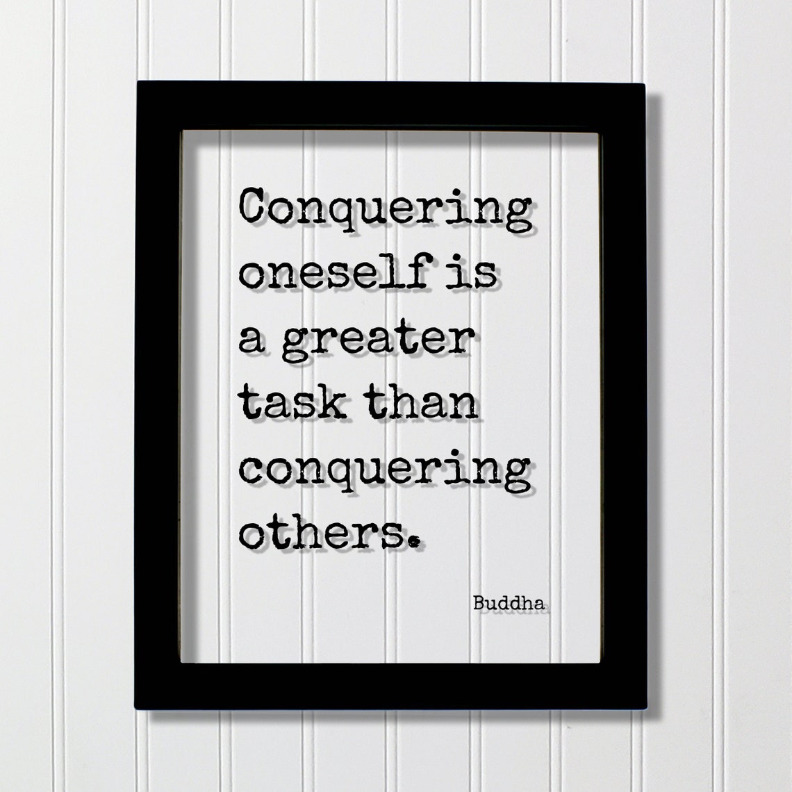 Buddha Conquering Oneself Is A Greater Task Than Others Floating Quote Self Control Goals Meditate Meditation Mindset Mind