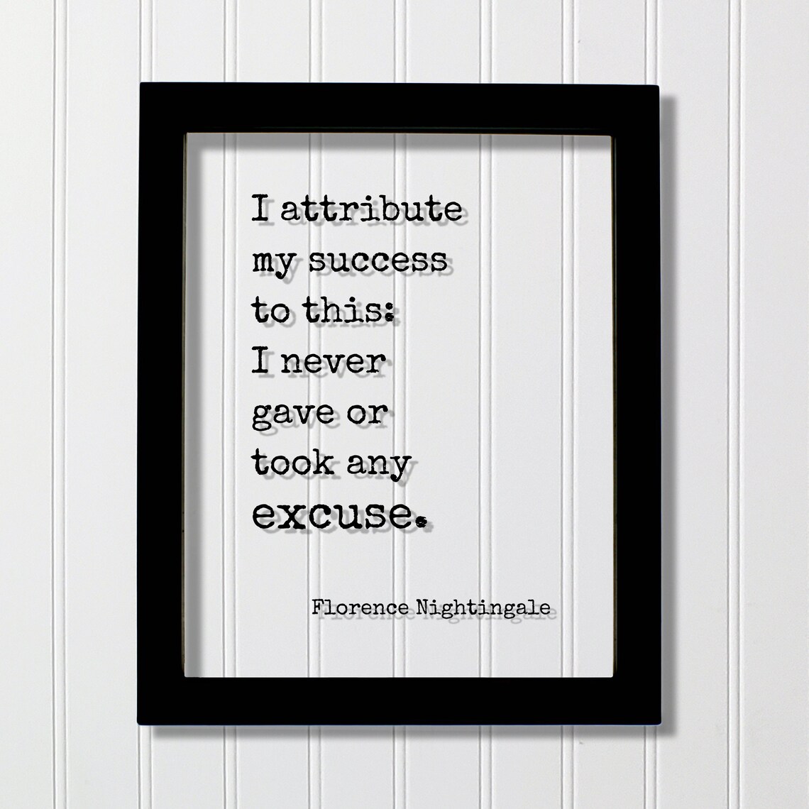 Florence Nightingale Quote Art Print, Successful