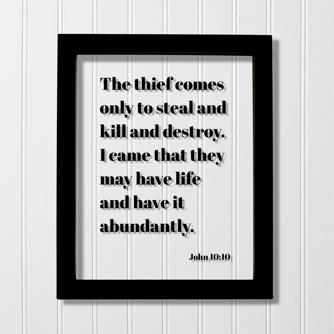 John 10:10 Scripture Verse Art Print